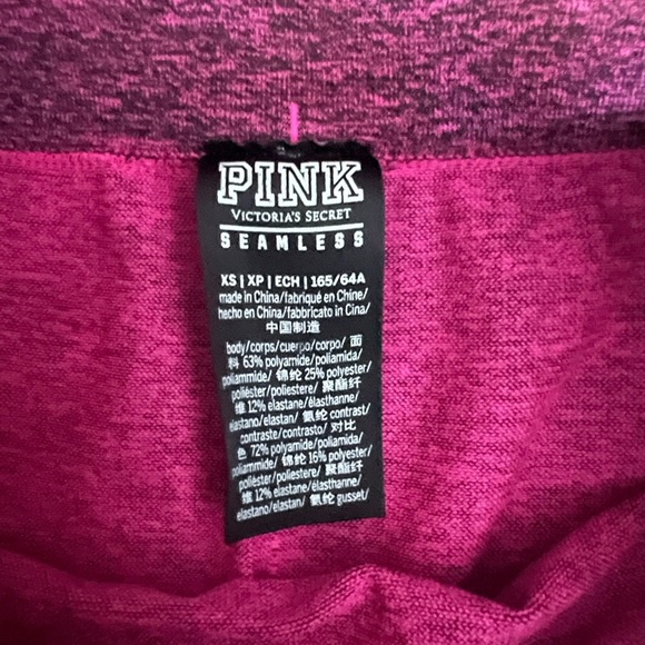 NWOT PINK VS Seamless Active Leggings XS Booty Shaping - Picture 6 of 8